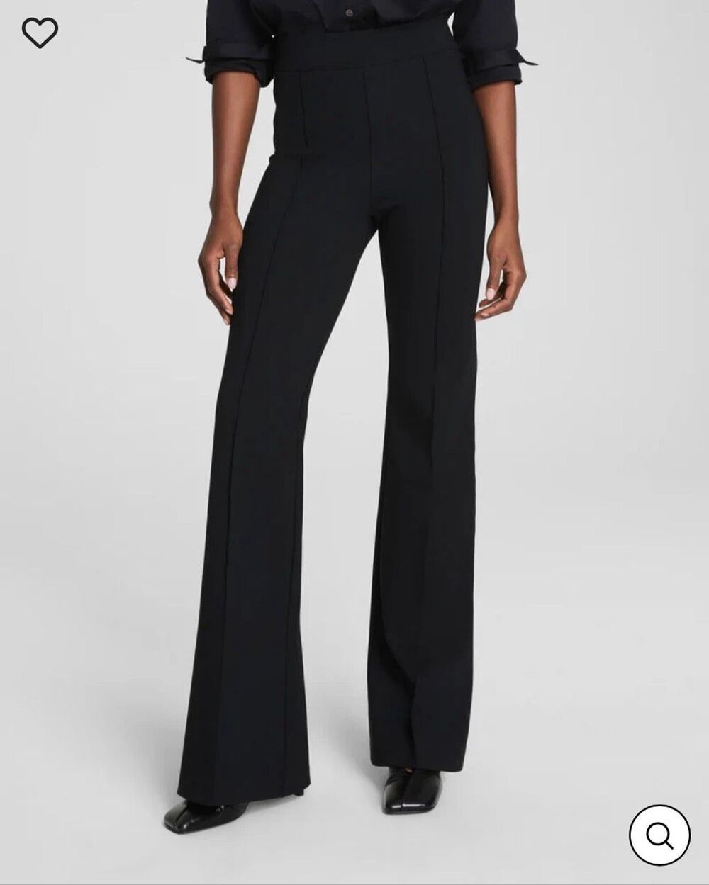 SPANX PerfectFit Ponte Flare Pants Black 3X High Rise Pull On Compression